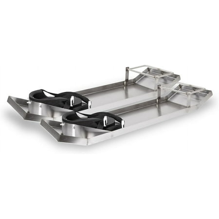 

MARSHALLTOWN QLT Concrete Stainless Steel Knee Boards with Knee Pads Contractor-Grade Built-in Toe Brackets Durable Easy to Use KB230