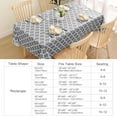 thumbnail image 6 of Rectangle Table Cloth, Waterproof Vinyl Tablecloths with Flannel Backing for Rectangle Tables, Wipeable Spillproof Plastic Tablecloth for Dining, Camping, Indoor and Outdoor (, Grey), 6 of 7