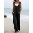 thumbnail image 2 of HUGFEGWE Combinaison Décontractée Femme Confortable Col en V Sans Manches Mode Femme Rendez-Vous Poche CA919-124148, 2 of 6