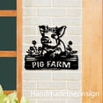 thumbnail image 2 of Handmadetneonsign Pig House Number, Animal Husbandry Home Address Metal, Farm House Address Sign 64631, 2 of 5