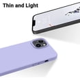 thumbnail image 4 of Designed for iPhone 14 Plus Case, Silicone Shockproof Slim Thin Phone Case for iPhone 14 Plus 6.7 inch （Light Purple）, 4 of 16