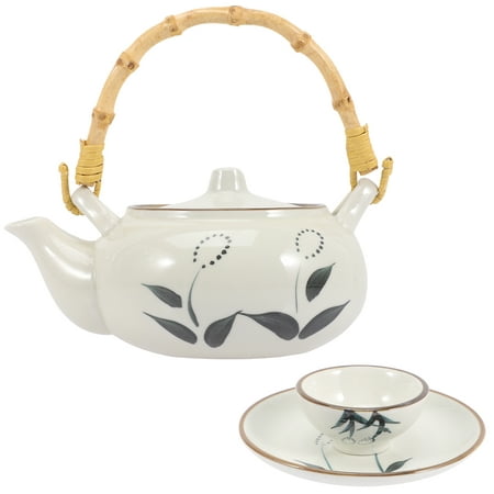 

Bestonzon 1 Set of Japanese Style Ceramic Teapot Delicate Tea Kettle Home Restaurant Serving Pot for Tea