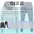 thumbnail image 2 of Cowl Neck Color Block Sweatshirt Sets Women 2 Piece Outfits Tracksuits Long Sleeve Long Pants Casual Sweatshirt Lace Pant Suits for Women Women's Suits for Work Petite Pant Suits for Women plus Size, 2 of 2