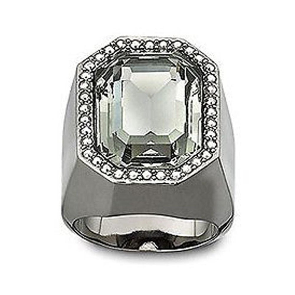 Swarovski Crystal Meteor Ring Black (Medium/55/ 7) -1065793 - Walmart.com