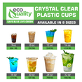 thumbnail image 6 of [50 Count] 9 oz Clear Plastic Disposable Pet Cups | Crystal Clear PET Cup | Cold Smoothie | Iced Coffee Go Cups | Ideal for Coffee, Parfait, Juice, Soda, Cocktail, Party Cups (9OZ, 50 Count), 6 of 7