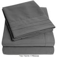 thumbnail image 3 of Luxury 4 Piece Bed-In-A-Bag Down Alternative Comforter & Sheet Set, Twin, Gray By Sweet Home Collection, 3 of 5
