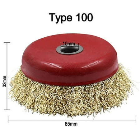 

Copper plated Steel wire brush grinding wheel derusting deburring polishing tool
