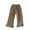Brown, variant on Lenpel Baby Girls' Pants Toddler Cotton Solid Elastic Waist Ribbed Wide Leg Bell Bottom Trousers Spring Fall Clothes