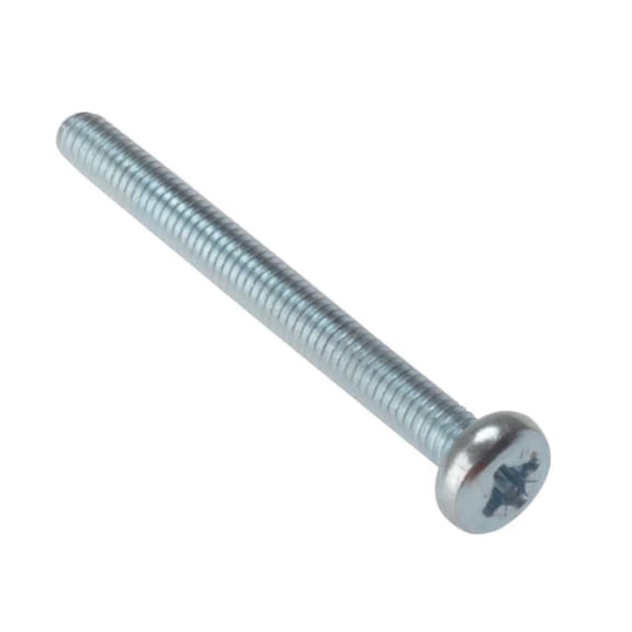 Forgefix - Machine Screw Pozi Compatible Pan Head ZP M5 x 50mm Bag 25