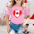 thumbnail image 2 of MEZZALL T-Shirt à Manches Courtes pour Filles, Col Rond, Coupe Décontractée, Basique, Rose, 10-11 Ans, 2 of 4