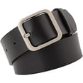 thumbnail image 3 of HUGFEGWE Ceinture en Cuir PU pour Femmes Réglable Lignes de Couture Fines Mode Décontractée Boucle à Ardillon pour Pantalon Robe CJB91-76337, 3 of 5