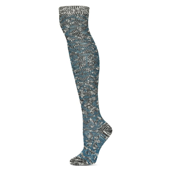MeMoi Snowflake N' Stripes Cotton Blend Over The Knee Socks - Mens - Male