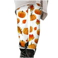 thumbnail image 3 of DDAPJ pyju 2024 Clearance Womens Halloween Print Leggings,Tummy Control Slimming Thanksgiving Day Turkey Workout Leggings Yoga Tights, 3 of 6