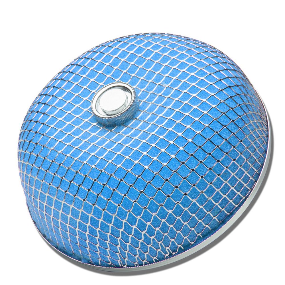 3" Inlet/3.75" x 6.25" HiFlow Mushroom/Square Micro Foam Air Filter for Intake Blue Walmart