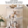 thumbnail image 4 of Makeup Desk Organizer 3 Tier Plastic High Capacity Countertop Cosmetic Holder, Extra Storage Space, for Bathroom Kitchen Living Room Office, Suitable for Pottery Food, 4 of 7