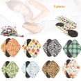 thumbnail image 1 of QualitChoice 9 Pcs Serviettes Hygiéniques Réutilisables Lavables sous-Vêtements Doublures 4 Couches Serviettes Hygiéniques Étanches avec Sac de Rangement, 1 of 1