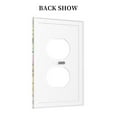 thumbnail image 2 of Fotbe Butterflies2 Print Duplex Receptacle Wall Plate, 1-Gang 5.0" x3.0" Wall Outlet Covers, Dual Outlet Faceplates Covers, Color-matched Screws Included-Style S, 2 of 6