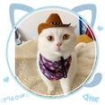 thumbnail image 1 of Non-woven Fabric Stylish Pets Star Cowboy Hat Soft Comfortable Adjustable Straps Caps Street Parties Photo Props For Cats Dogs, 1 of 6