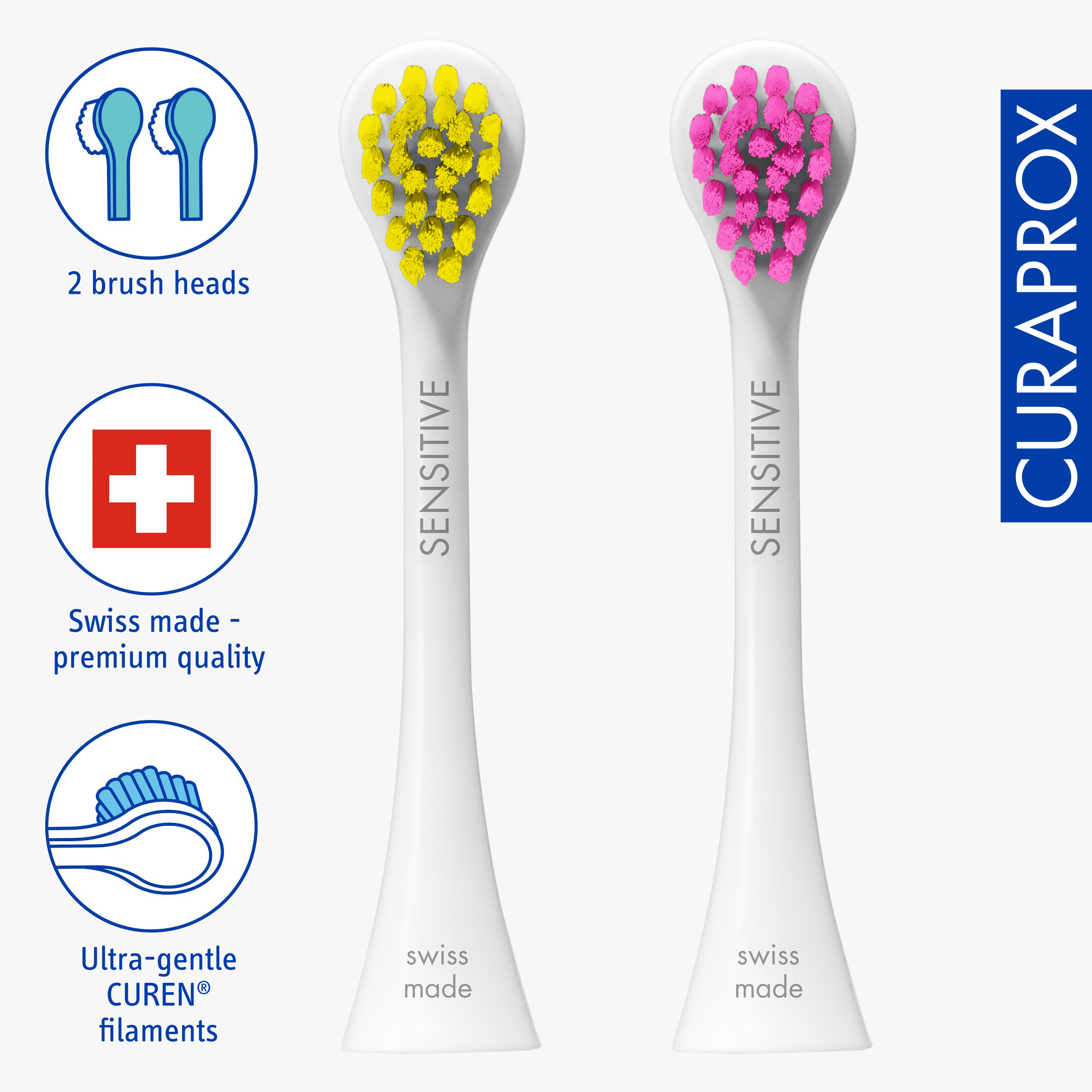 Curaprox Hydrosonic Sensitive Brush Head - Thumbnail 4