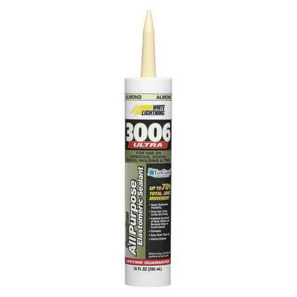 WHITE LIGHTNING W11002010 10.0 oz Almond Caulk