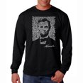 thumbnail image 1 of LA Pop Art Men's Word Art Long Sleeve T-shirt - ABRAHAM LINCOLN - GETTYSBURG ADDRESS, 1 of 2