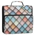 thumbnail image 5 of FORMRS Zipper Binder with Shoulder Strap 2-inch Ring 500 Sheet Capacity File Bag, Colorful Art Pattern, 5 of 5