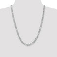 thumbnail image 2 of 14K White Gold necklace Figaro chain 24 in 6 mm WG 6.0mm Flat, 2 of 5