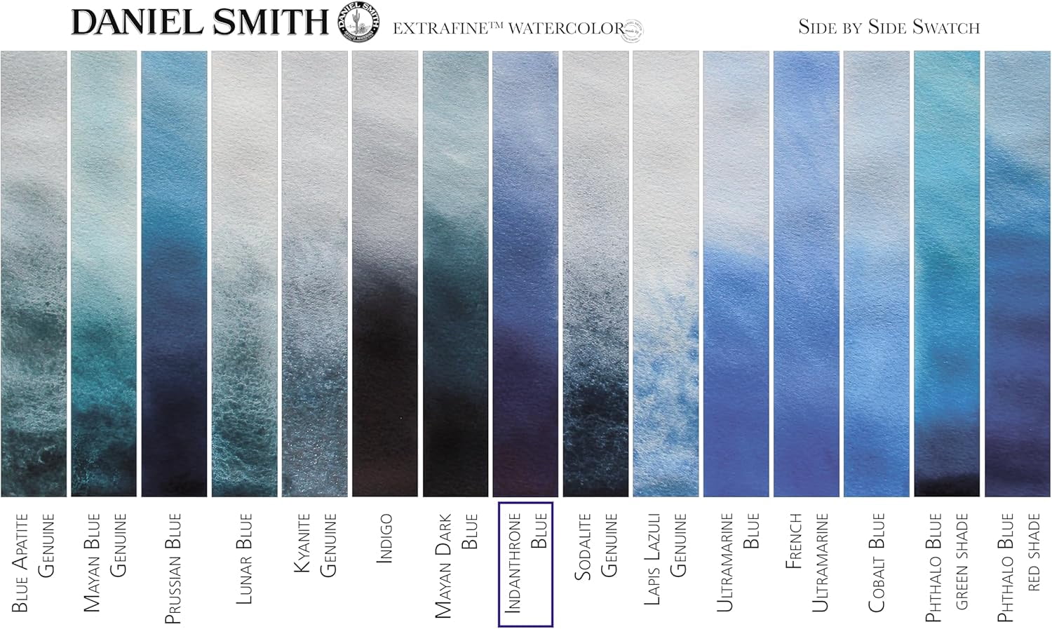 JJEAN-284600043 Daniel Smith Extra Fine Watercolor 15ml Paint Tube, Indanthrone Blue 0.5 Fl Oz (Pack of 1)