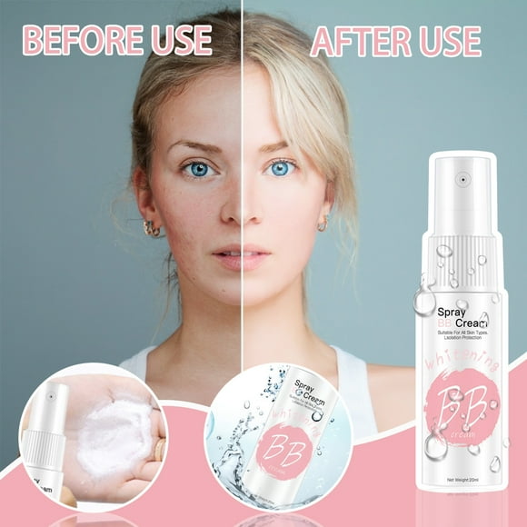 RKSTN Foundation Portable Moisturizing Cream Moisturizing Cushion Cream Spray 20ML Lightweight & Medium Coverage Foundation