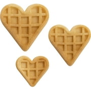 Mini Hearts Waffle Maker- Make 9 Heart Shaped Waffles, Pancakes for Breakfast Love w Electric Nonstick Iron- Unique Treat for Kids Adults- Waffler Griddle w Recipe Guide- Gift