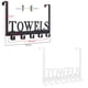 thumbnail image 3 of Cateissary Colgador de toallas de baño de acero inoxidable, colgador de toallas de baño portátil a la moda montado en la pared, gancho trasero Accesorios de baño Negro, 3 of 6