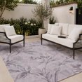 thumbnail image 3 of Addison Rugs Chantille Indoor/Outdoor Transitional Floral Lavender Machine Washable Rectangle Rug, 5' x 7'6", 3 of 8