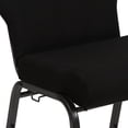 thumbnail image 5 of Advantage 20.5 in. Black Molded Foam Church Chair with Book Rack, 5 of 6