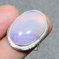 thumbnail image 2 of Purple Botswana Agate Oval Shape Gemstone Ring Handmade Gift Jewelry 8" FR 1031, 2 of 2