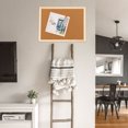 USHOBE Brown Cork Pin Board with Wood Frame for Notice and Photo Wall ...