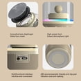 thumbnail image 5 of PURCOLT Transparent Colorful Light Effect Luminous Bluetooth Speaker Wireless Glazed Computer Audio Desktop Ornaments Ambient Light Audio Up to 65% off, 5 of 9