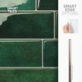 thumbnail image 5 of Smart Tiles Peel and Stick Backsplash, 5 Adhesive Tiles, Metro Green, 11.55"x8.38", 5 of 5