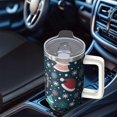 thumbnail image 4 of 40oz Christmas Snowman Holiday Stainless Steel Travel Coffee Cup, Winter Insulated Tumbler with Handle and Straw, Gift for Women Men, 4 of 4
