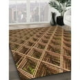 thumbnail image 3 of Ahgly Company Machine Washable Indoor Round Transitional Bronze Brown Area Rugs, 7' Round, 3 of 7