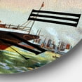 thumbnail image 3 of Designart 1" Quartz Coastal Wall Clock, 3 of 5
