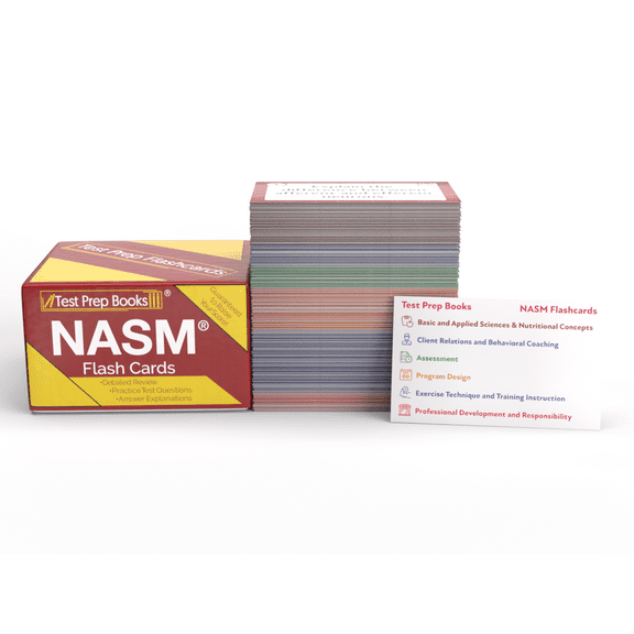 NASM CPT Flashcards: NASM Certified Personal Training Flash Card Study Guide 2022 and 2023 with Practice Test Questions [Full Color Cards]