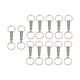thumbnail image 1 of unbranded 12Ud Llavero Metal Durable Doble Anillo Con Rápida Para Almacenaje Plateado, 1 of 8