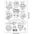 thumbnail image 6 of 1sheet Bee and Honey Silicone Clear Stamp Birthday Cake and Transparent Silicone Stamp Gift, 6 of 8