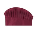 thumbnail image 2 of TOPTIE Chef Hat for Men & Women with Adjustable Elastic Band, Chef Cap for Kitchen Cooking Baking-Red, 2 of 7
