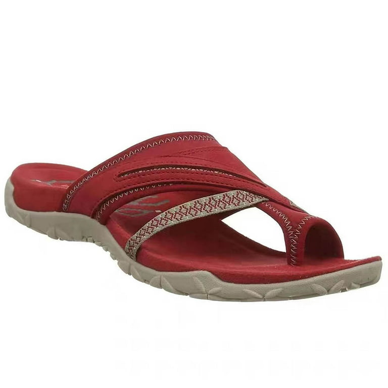 Zanvin Womens Sandals Clearance Summer Daily Flip-Flops Leisure Beach Hollow Set Toe Flat Slippers, Walmart.com