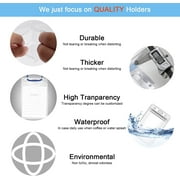 10 Pcs Vertical ID Badge Holders PVC Clear Sealable Waterproof Plastic Protector Holder Name Tags Badge Holders