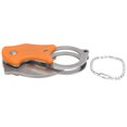thumbnail image 1 of Cuchillo portátil de acero inoxidable con hoja de garra de águila, minicuchillo plegable para exteriores con llavero, color naranja, 1 of 9