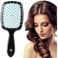 thumbnail image 4 of Cepillo de paleta para desenredar, dientes anchos, cojín de aire, peine, cabello húmedo y seco, desenredar, masaje del cuero cabelludo, herramienta de peluquería DIY para mujeres, 4 of 5