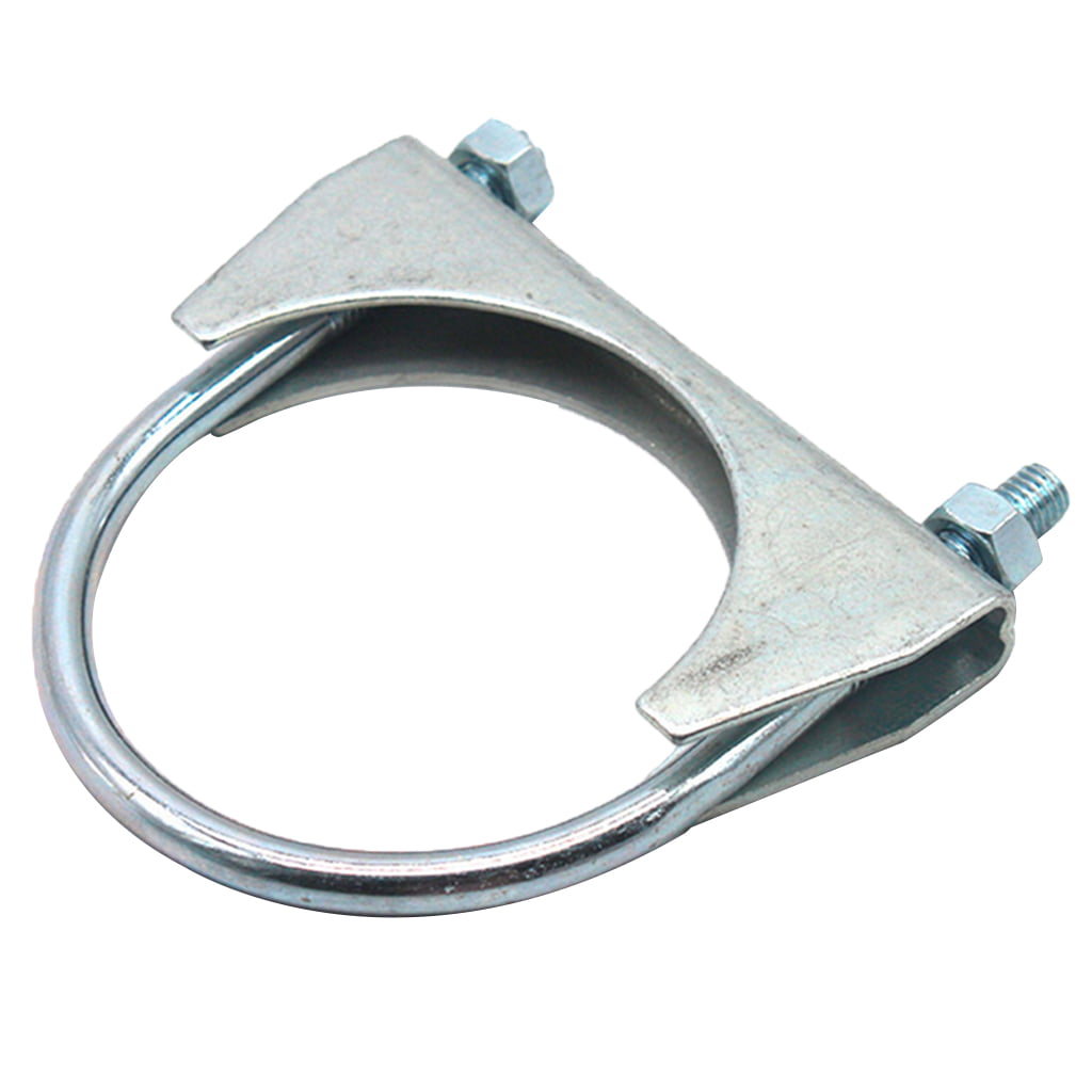 TUPARTS Zinc Plated Iron 2 Exhaust U-bolt Saddle Style Clamp with Multiple Uses 