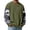 Army Green, variant on Mens Sweatshirts Shirt Casual Long Sleeve Pullovers Color Block Camo Holiday Ribbed Knit T Shirts Spring Fashion V Neck Clothing Coffee XL